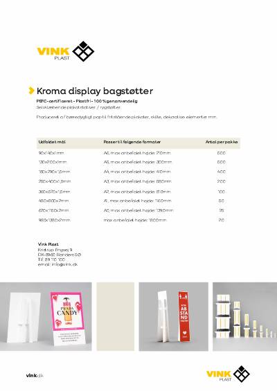Kroma Displayboard Produktblad